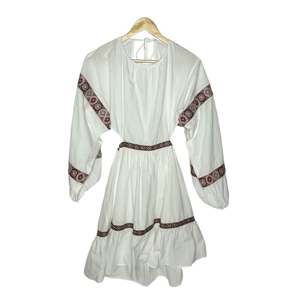 NWOT CHUFY Hari Mini White Embroidered Dress w/open back m - Picture 4 of 15